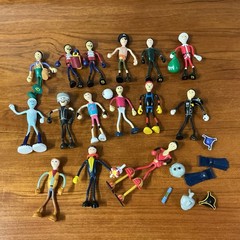 VTG Lot of 15 Character Dynamics Ltd CD Bendable Figures 1970s 1980s Toys Retro