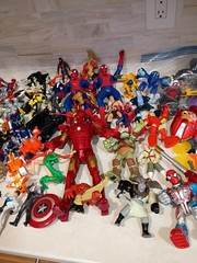 Lot Of Mixed Branded Action Figures And Accessories 6 Lbs Total