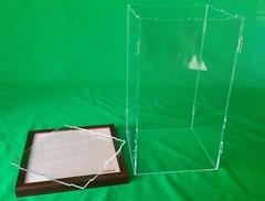 10 x 10 x 18 Display Case for Hot Toy Figures 1/6 Scale, Statue, Doll, LED Light