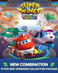 Super Wings World Airport Toy Set – 15 Mini Action Figures