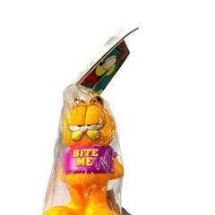 Vintage 1980’s NOS Garfield “Bite Me” Vinyl Dog Toy Odie’s Stuff NEW Sealed