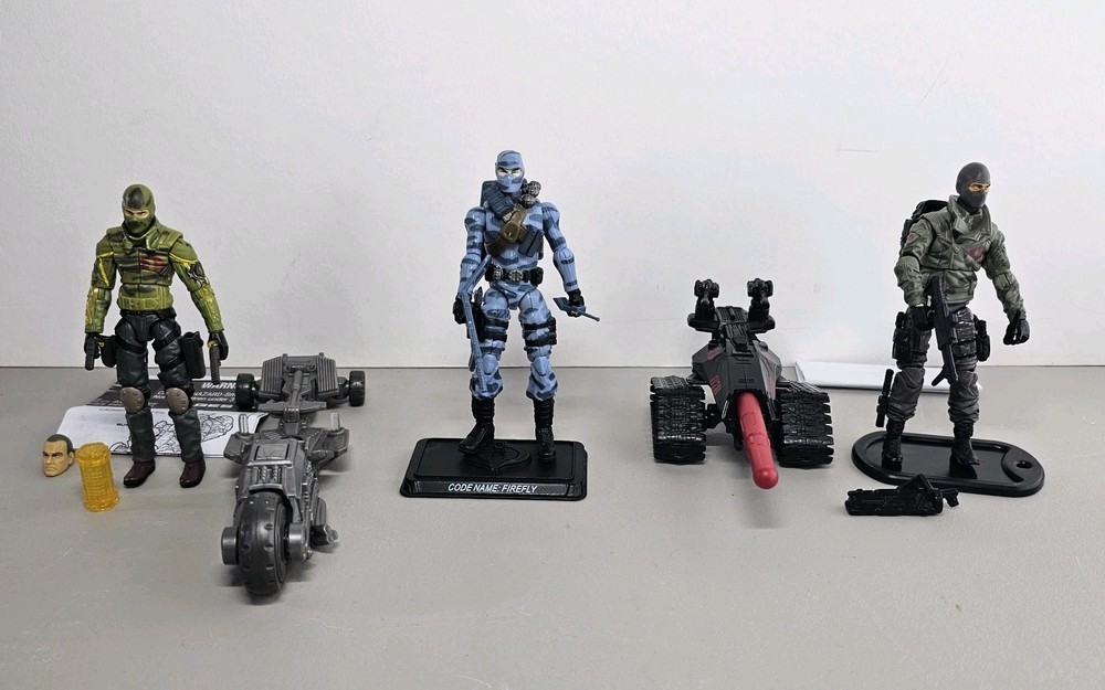 GI Joe Firefly Figure Set Cobra Troopers Retaliation Lot