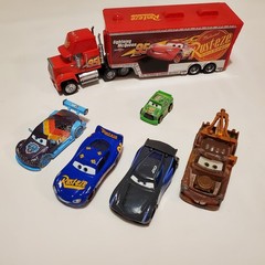 Diecast Disney Pixar Cars McQueen Mack Hauler Truck 95 Kids Toy Car Lot Set Film