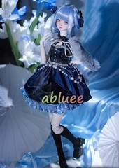 1/4 Shuga Fairy Blue Lolita Dress With Clothes Ball-jointed Doll Action Figure