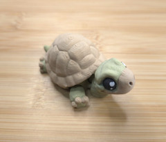 🐢 Mini Tortoise with Egg – 3D Printed Articulated Flexi Fidget Toy Desk! 🐢
