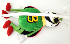 Bertie Beetle Plush Toy Nestle 24″ Vintage Green Red Yellow Wings Scarf 60cm