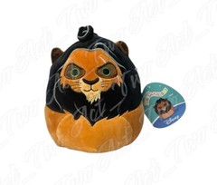 Lot of 3 Disney Squishmallows The Lion King 7” Scar Simba Nala Plush Set NEW