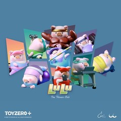 TOP Lulu The Piggy Blind Box Figures – Fitness Club Series Home Desk Decorations
