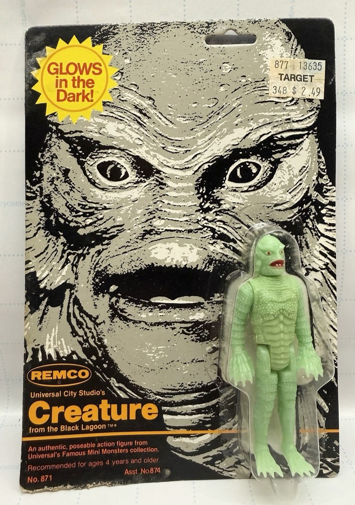 Vintage 1980 Remco Monster GLOW IN THE DARK Creature Universal Monsters Sealed