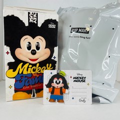 POP MART x Mickey Family Cute Together Keychain Series Keychain Plush – Goofy