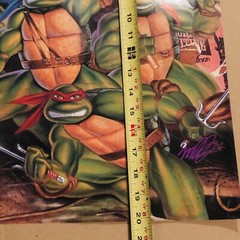 Vintage 1989 TMNT Teenage Mutant Ninja Turtles The Movie Poster Original 16×20
