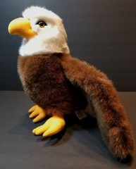 VTG AMERICAN BALD EAGLE PLUSH CRETIONS INC 1991 STUFFED ANIMAL WITH TUSH TAG