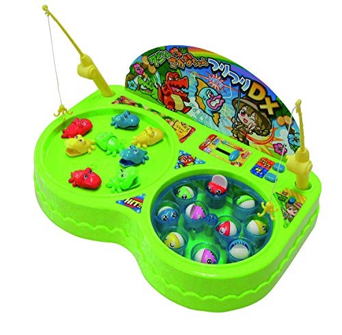 Maruka Crocodile and Fish Fishing DX Toy Game for Ages 3 and Up (187965)from JP