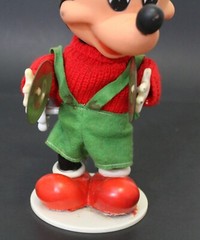 1970s Disney MICKEY MOUSE Mechanical & Musical Toy 28 x 12cm (11″ x 4.75″) Spain