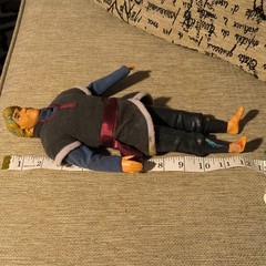 Poseable Action Figure Multicolor Plastic Fabric 11 in with Clothing