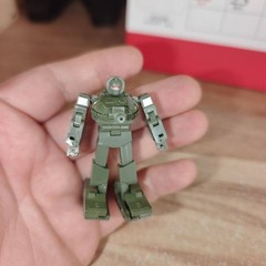 Galaxy Toy MINI02 Green Die-cast Tank Transformer Vehicle Action Figure Model