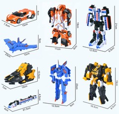 Tobot V Galaxy Detectives 8″ Figure Vehicle Transformer Robot Boy Toy Alpha Plus