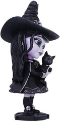 Nemesis Now Cult Cuties Hexara Witch Figurine 15cm, Resin, Black, Cute Witch and