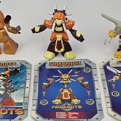 Medabots Action Figure Lot 7 Hasbro Takara Tomy 2.5” Mini Figures With Cards