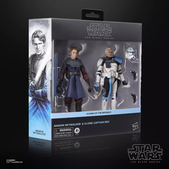 2025 Star Wars Black ANAKIN SKYWALKER & CAPT REX 6″ Hasbro Pulse Exclusive 2-Pk