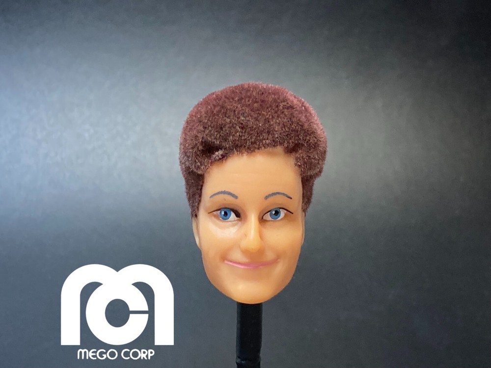 NEW MEGO ALICE FLOCKED HEAD FOR 8 INCH FIGURE BODY 1/9 scale (M103)