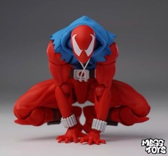 New Mess Toys Scarlet Hero Spider-Man Blue Suit 1/12 Action Figure in Stock Gift
