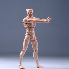 US Romankey 1/12 Male Action Figure Body 6″ Pale Skin Joint Soldier Model w/Head