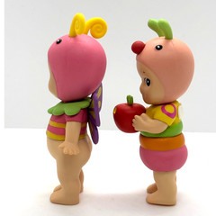Two New Kewpie/Angel Collectible Mini Figures, Bugs, Butterfly & Caterpillar