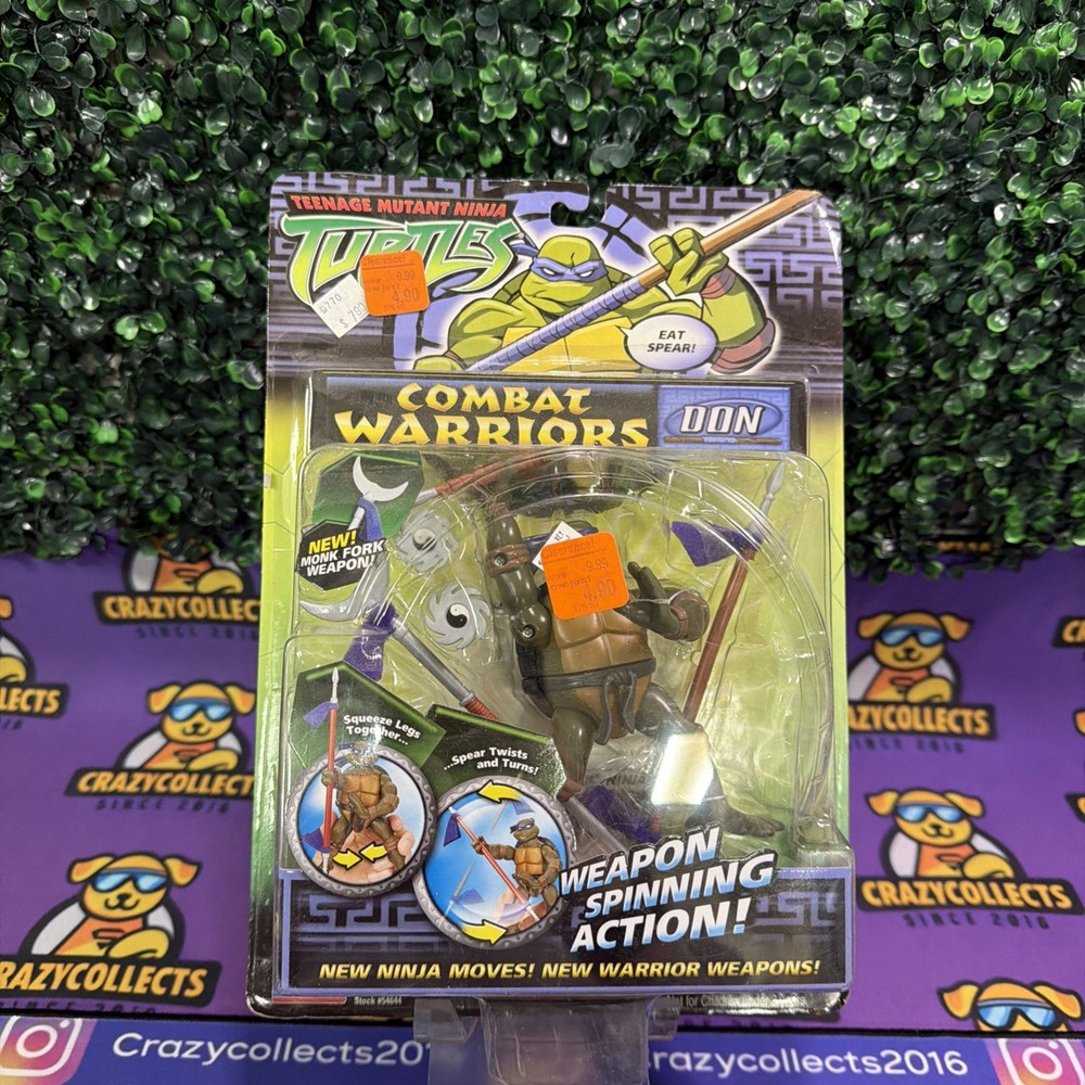 Teenage Mutant Ninja Turtles Donatello Combat Warriors Figure 2005 Playmates