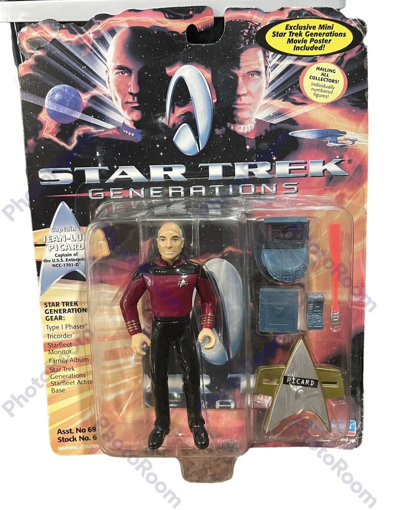 *1994 Star Trek Generations Captain Jean-Luc Picard Playmates – New/Sealed