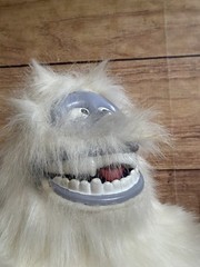 Gemmy Rudolph Red Nosed Reindeer BUMBLE Abominable Snowman 2007 Half Works Read