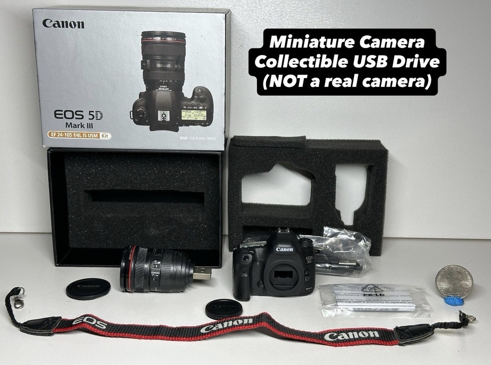 Canon Miniature Camera EOS 5D Mark III EF24-105mm F4L IS USM 8GB USB Flash Drive