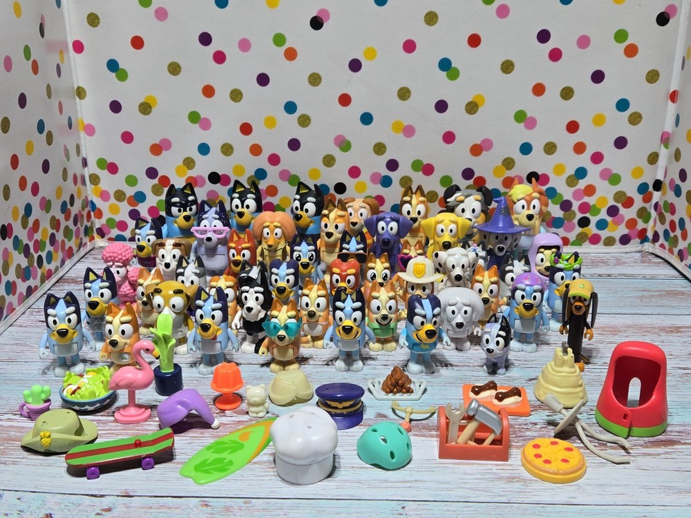Bluey And Friends Figure Lot Of 50+ – Accessories