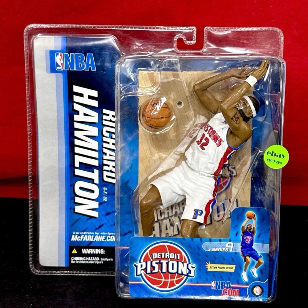 McFarlane NBA Richard Hamilton Detroit Pistons Series 9 White Variant Chase RC