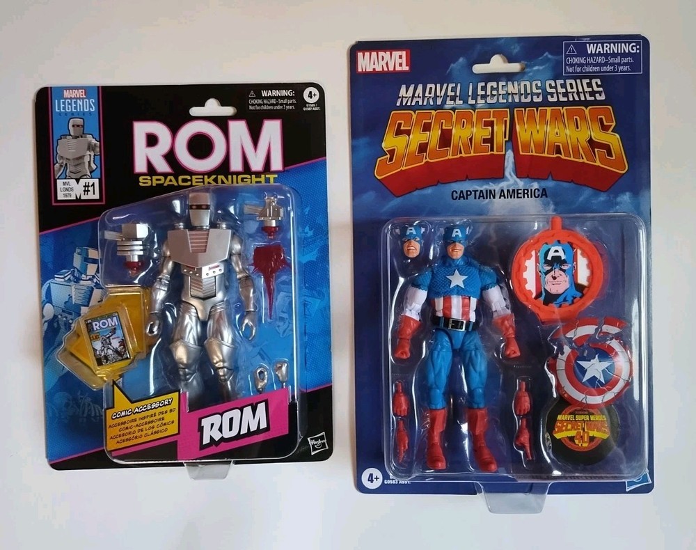 MARVEL LEGENDS Lot – Secret Wars CAPTAIN AMERICA & ROM The SPACEKNIGHT