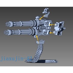 3D Printed NZ-666 Kshatriya Unpainted Model Kit Machine Gun Version 10cm Gift