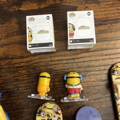 Despicable Me Mixed Lot Minions Toys Figures Fingerboard Mini Skateboards