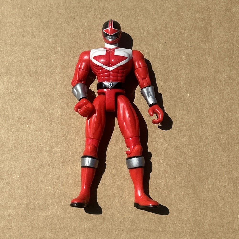 Red Power Ranger 2009 Bandai 6” Action Figure Poseable No Accessories