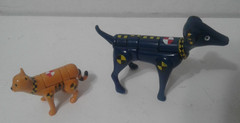 Vintage Crash Test Dummies Bumper Dog And Cat Action Figures TYCO 1992