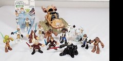 Lot Of 15 Star Wars Galactic Heroes Figures And Vehicle Mixed Years Taun Taun