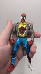 Vintage 1999 Toy Biz Street Warrior Spider-Man Action Figure With Venom Mask
