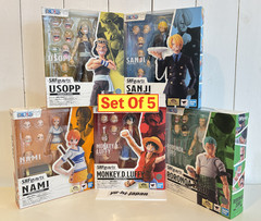 S.H.Figuarts One Piece Luffy Zoro Nami Usopp Sanji Set of 5 Romance Dawn New