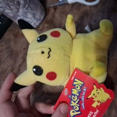 Vintage Collectible 1998 Pokemon Pikachu Plush Bean Toy #25