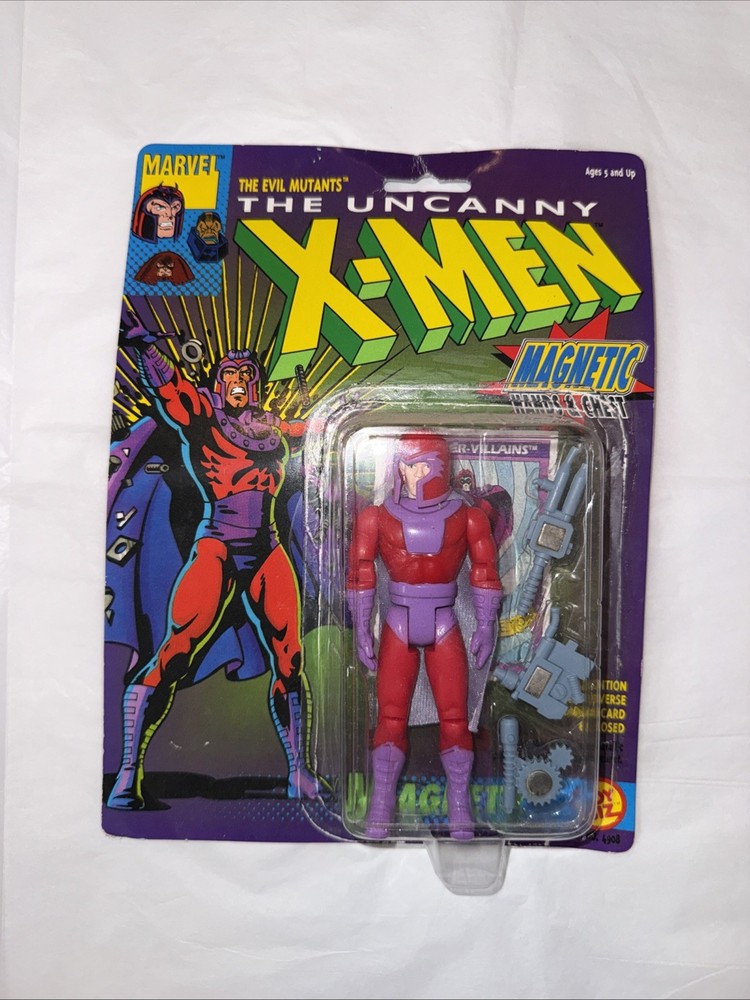 Vintage 1992 Uncanny X-Men Magneto Super Spark Action Figure Marvel ToyBiz NEW!