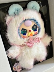 BABY THREE 800% AI Plush Doll Sheep Ram w/ Crying Liquid Glitter Eyes Pacifier ✨