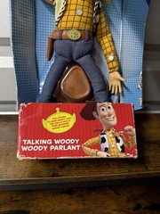 Disney Store Toy Story 3 Talking Woody Doll 1995 Reissue NIB Damaged Box