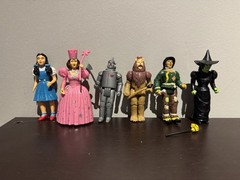 Wizard Of Oz Action Figures Set of 6 1988 50th MGM Turner Poseable, 3.75″ Figure