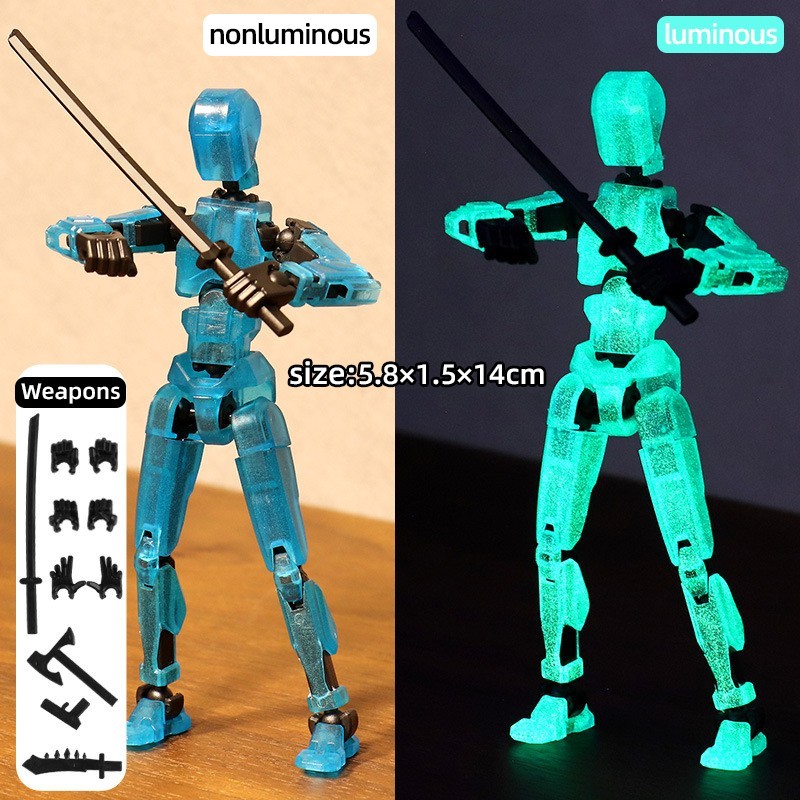 Titan13, Dummy 13, T13 Action Figure,Toy Robot, 3D Printed
