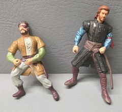 Dragonheart Action Figures Bowen Felton 1996 Hasbro Kenner Toy Lot of 2 BinC