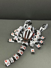 3D Printed Articulated Cyber Scorpion by Flexi, 9″ Full Articulated Fidget Toy